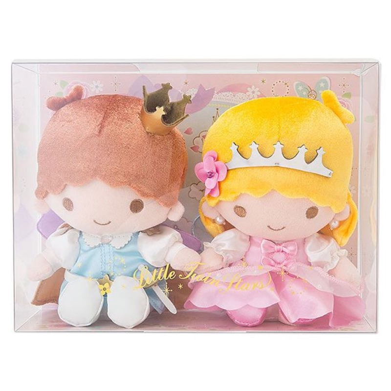 日本正版 Sanrio 雙子星盒裝娃娃玩偶收藏 （王子公主城堡）