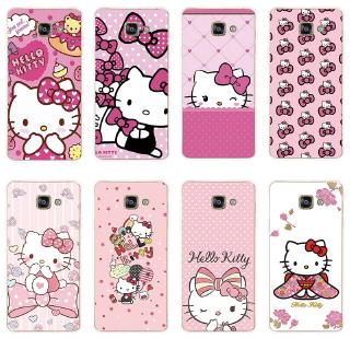 SAMSUNG 軟 TPU 手機殼三星 Galaxy A3 A5 A7 2016 2017 Hello Kitty 圖案