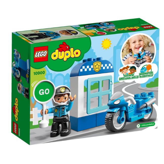 【台南 益童趣】LEGO 10900 得寶系列 警察摩托車 生日禮物 送禮