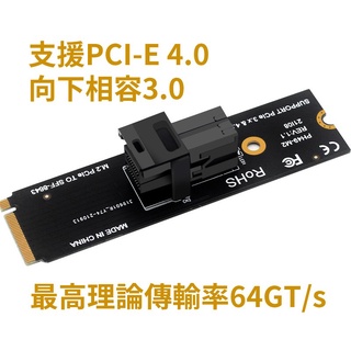 M.2 M-Key 轉 SFF-8643 轉接卡 U.2 / NVMe SSD轉接