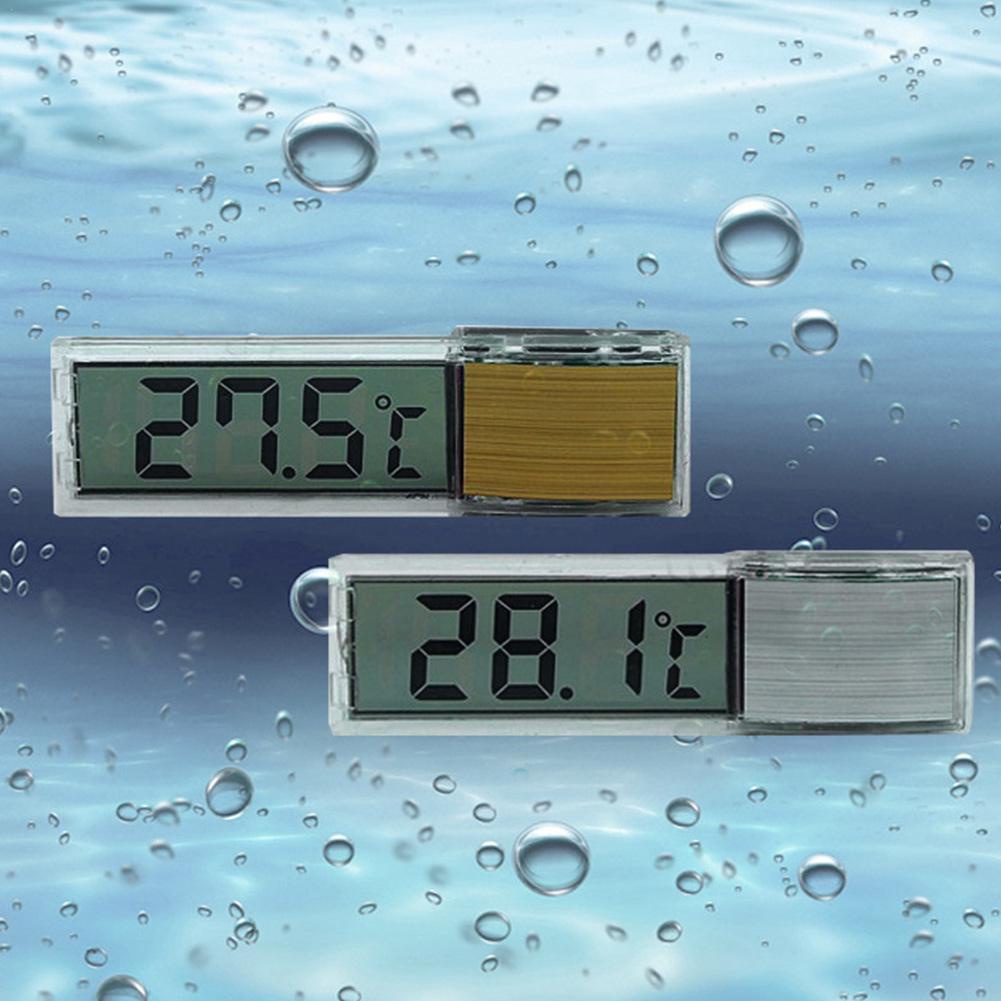 Lcd 屏幕 3D 數字電子顯示溫度計測試水型水族箱外置魚桌儀表適用於水族館