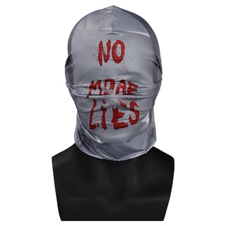 有貨 No More Lies Mask Cosplay 乳膠面具頭盔化妝舞會萬聖節派對服裝道具