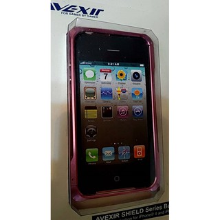 AVEXIR iPhone4 & 4S 手機保護殼 粉色鋁製金屬框 CNC手機外框 當掛勾用都划算