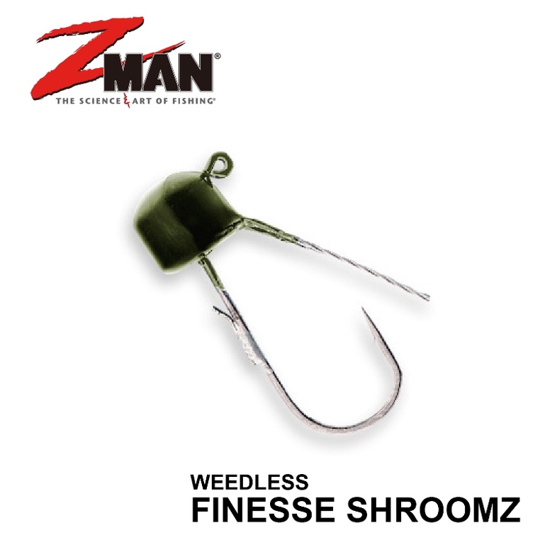 【獵漁人】ZMAN Finesse Shroomz Weedless 蘑菇頭防脫型汲鉤頭 ned rig 鉛頭鉤