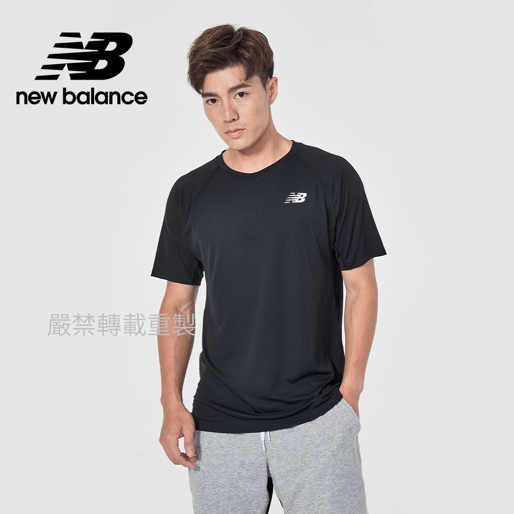 【New Balance】 NB DRY短袖T_男性_黑色_MT11015BK