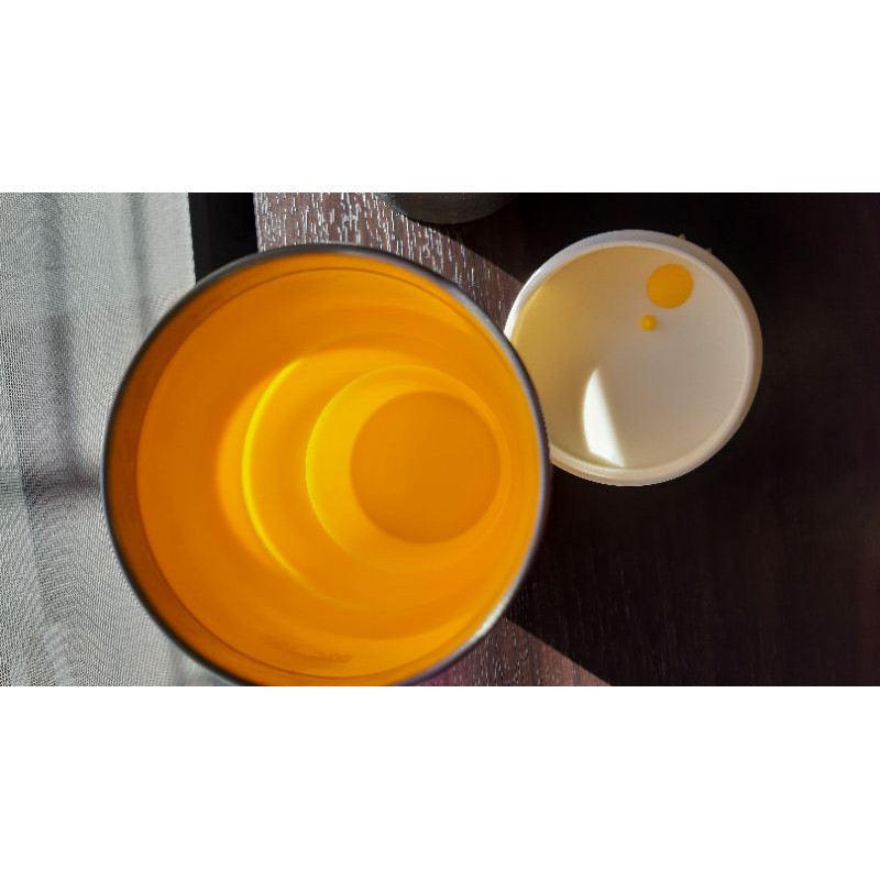 正版蛋黃哥巧力杯/摺疊式/耐熱/耐冰