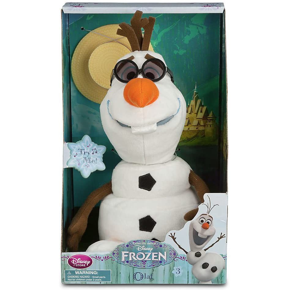 迪士尼 冰雪奇緣 FROZEN 雪寶 OLAF 發聲動作 娃娃 玩偶