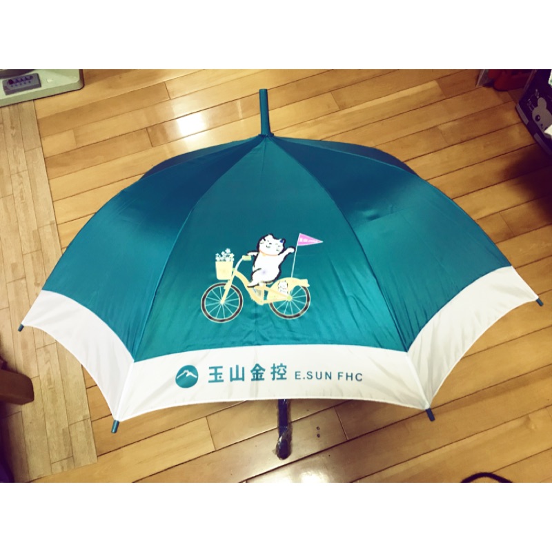 玉山銀行喵喵傘 玉山銀行 福氣招財貓傘 股東會紀念品 雨傘