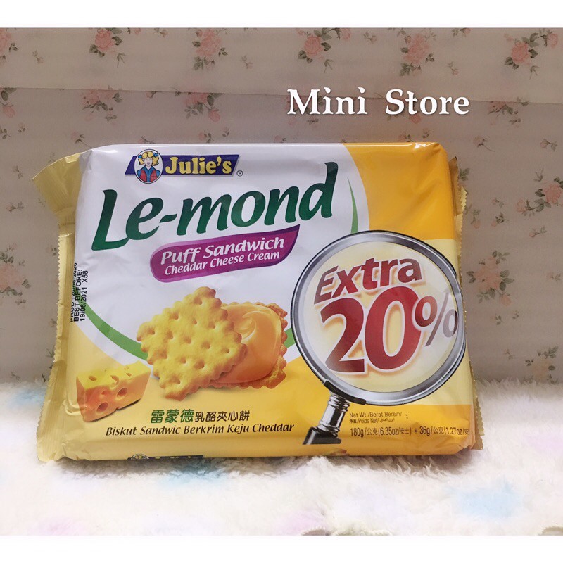 Julies Lemond雷蒙德乳酪夾心餅乾216g 增量包 即期促銷50元 6 19 蝦皮購物