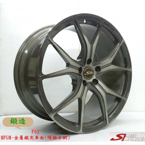 Fk鋁圈 21吋5 114 3 F02 金屬鐵灰車面 蝦皮購物