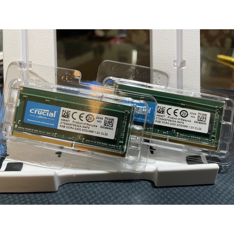 美光記憶體 DDR4 3200 8Gx2 筆電型(不單賣)