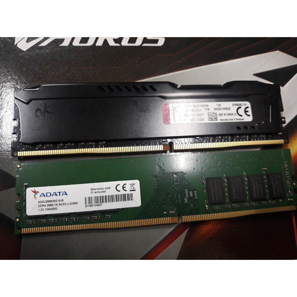 桌機用  HX424C15FB2/8 金士頓 HyperX FURY DDR4 2400 8G  , 功能正常