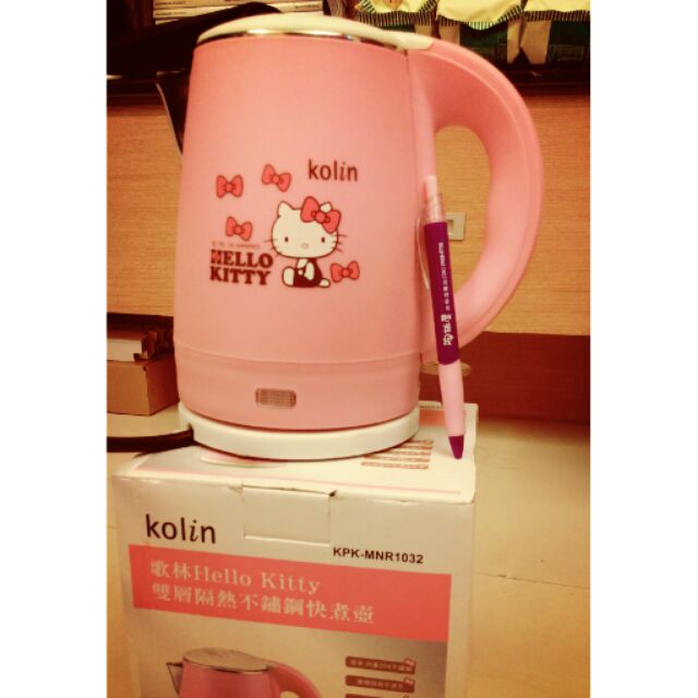 降價全新HELLO KITTY歌林雙層不鏽鋼快煮壺