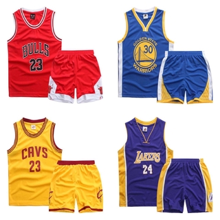 兒童*商城兒童籃球服 多款NBA籃球套裝 籃球衣 湖人james 勇士Curry 騎士 公牛 火箭 雷霆0號 運動套裝