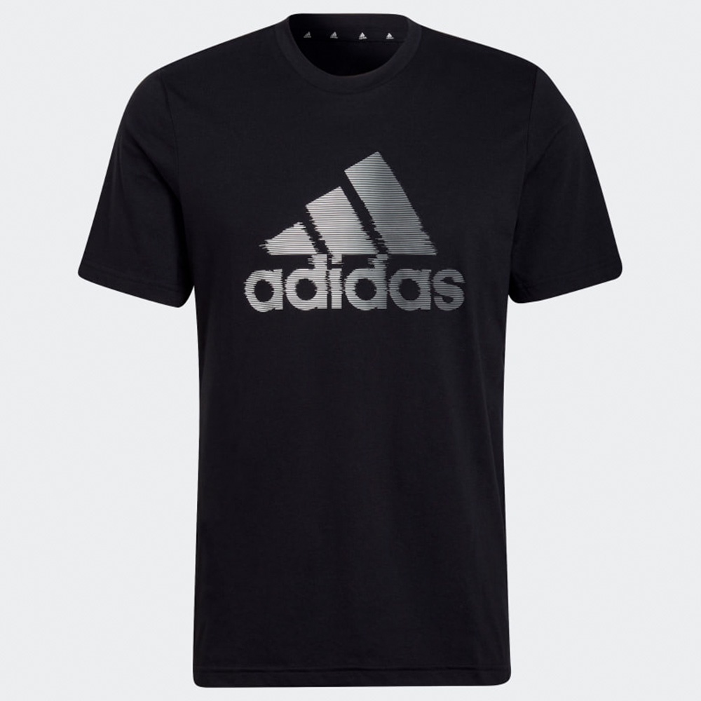 Adidas AEROREADY 男裝 短袖 T恤 休閒 吸濕排汗 LOGO 棉 黑【運動世界】HF7212