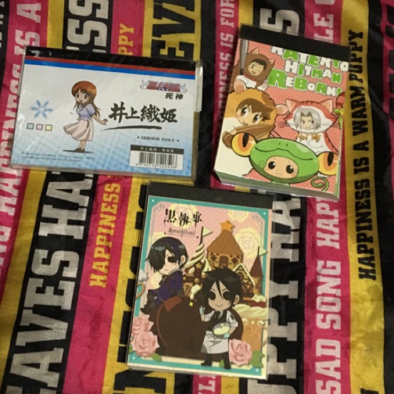 死神BLEACH-井上織姬、家庭教師、黑執事便條紙