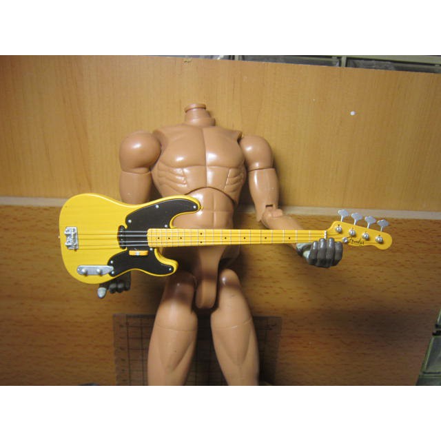 RU8休閒部門 精緻mini模型1/6樂團版電吉他一個(深黃色款)