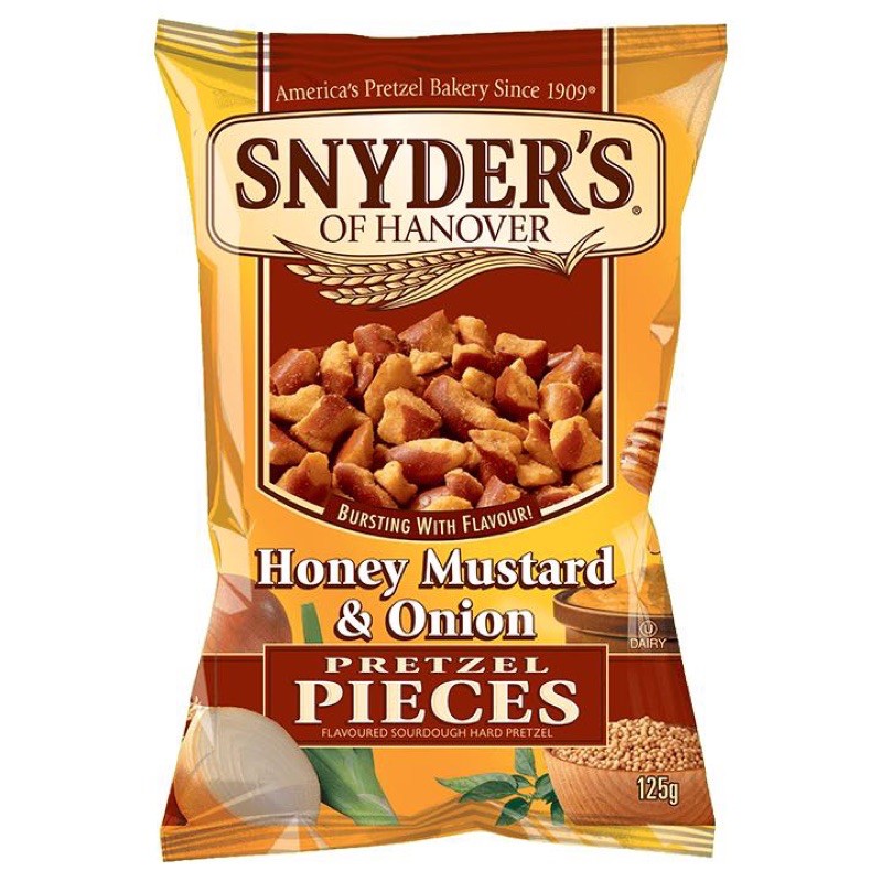 美國 SNYDER'S 史奈德蝴蝶餅 蜂蜜芥末風味