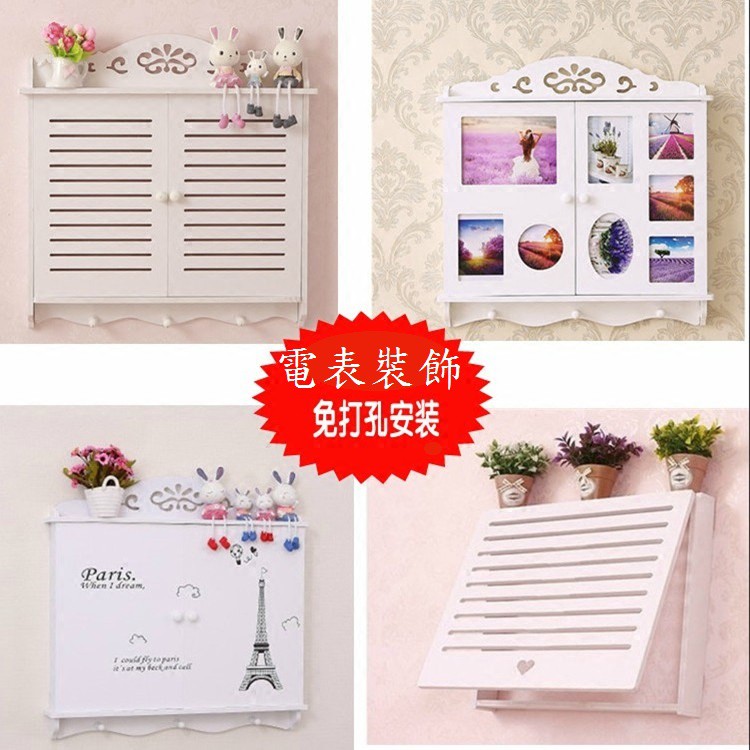 舒厅简约现代遮挡电表箱装饰画免打孔配电箱挂画掀盖式欧式客厅餐厅玄关电源总开关电闸箱盖板装饰盒