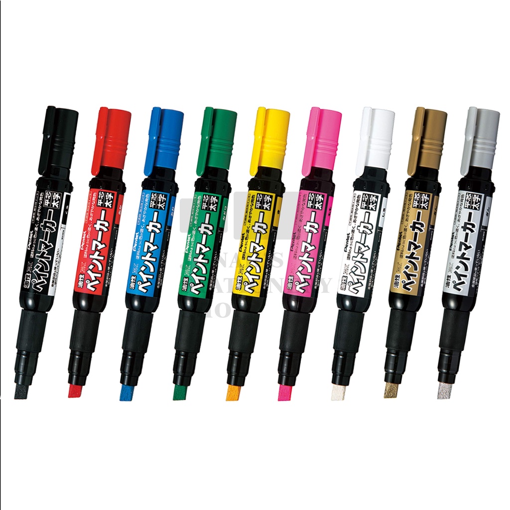 【台日文具】日本 PENTEL 飛龍 工業用 斜口粗字 7mm 油漆記號筆 MWP30 全系列9種顏色 現貨供應