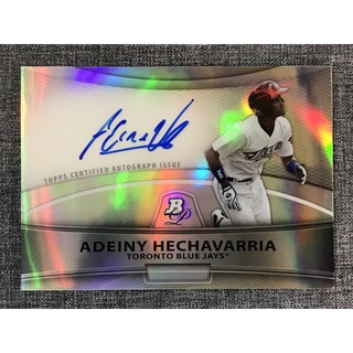 Adeiny Hechavarria 亮面新人簽名卡日職千葉羅德洋將 2010 Bowman Platinum Auto