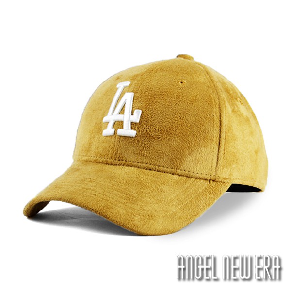 【MLB OF cap】LA 洛杉磯 道奇 類麂皮 卡其 老帽 棒球帽 大谷翔平 山本由伸【ANGEL NEW ERA】