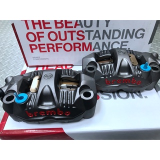 DIY本舖 BREMBO GP4RS GP4-RS 輻射卡鉗 一體鑄造 灰底紅字 活塞30/30 孔距108mm