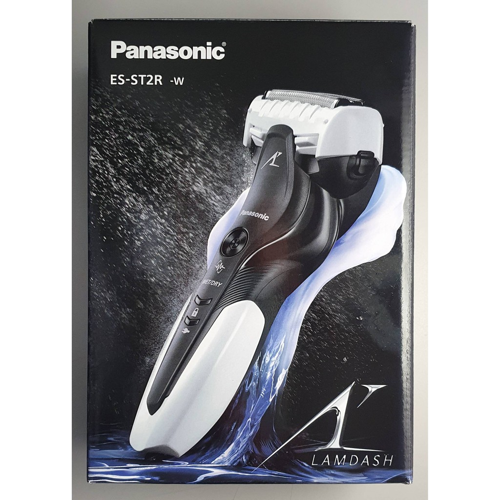 Panasonic 國際牌日本製3刀頭全機水洗電鬍刀ES-ST2R-W 白色現貨全新品| 蝦皮購物