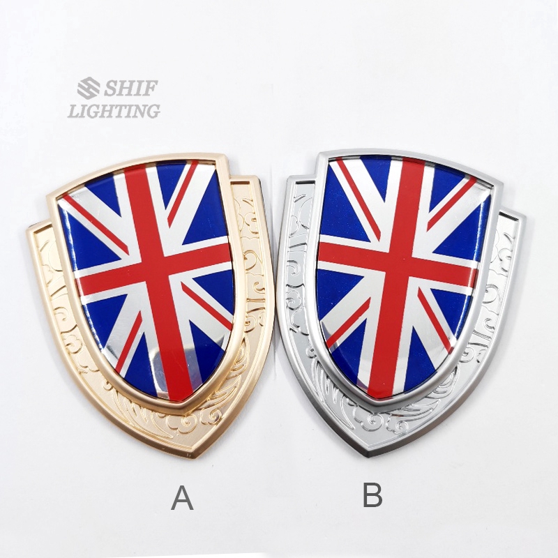 1 x 金屬英國英格蘭英國國旗標誌汽車汽車裝飾側後標誌徽章貼紙貼花