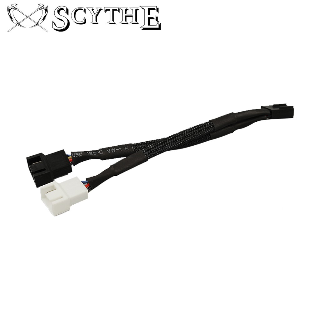 【Scythe 鐮刀】原廠 風扇 1對2 PWM 一出二分接線 編織線 分接線 小4pin PWM