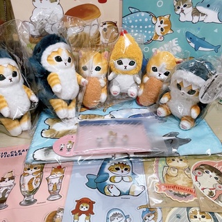 🐱現貨🐱日本 mofusand 插畫 貓咪 貓貓 鯊魚貓 炸蝦貓 娃娃 吊飾 玩偶 貼紙 資料夾 紙膠帶