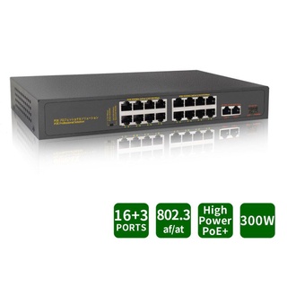 16+3 POE 52V交換器 IP CAM交換器
