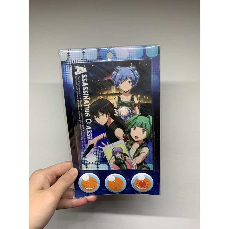 台灣 正版 代理 木棉花 MUSE 暗殺教室 殺老師 茅野楓 潮田渚 渚 動漫周邊 商品 胸章 勛章 明信片