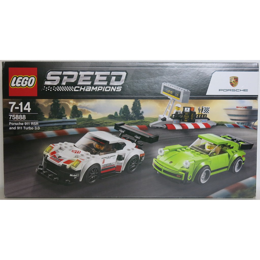 {野孩子}盒損 LEGO 樂高 SPEED 賽車系列  保時捷 911 RSR 和 TURBO 3 75888