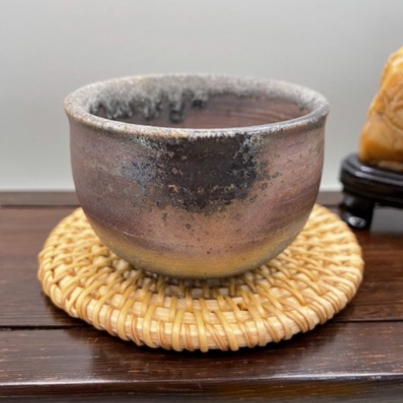 「鄭卉甄」4號作者羅石🍃柴燒茶杯 早期紫砂壺 創意客廳茶壺