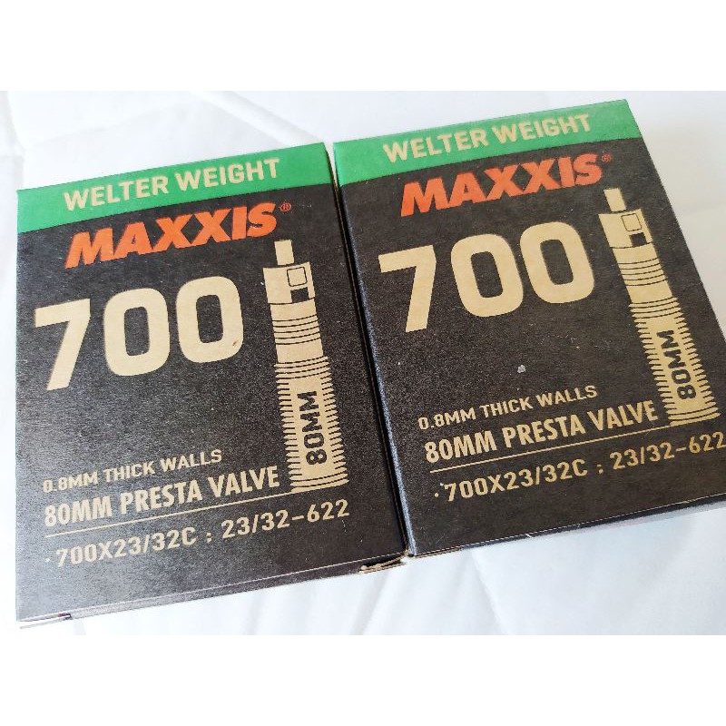 2x Maxxis Road Inner Tubes 700x23-32C 80mm