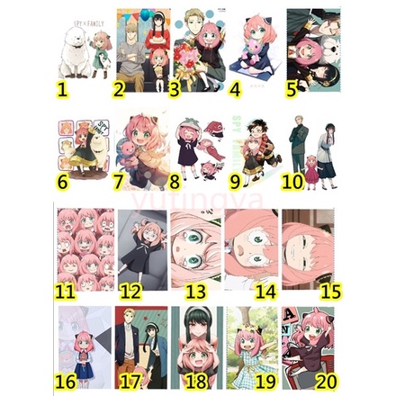 SPY×FAMILY 間諜家家酒 間諜過家家 洛伊德 佛傑 約兒 安妮亞 卡貼 悠遊卡貼紙 20款 間諜