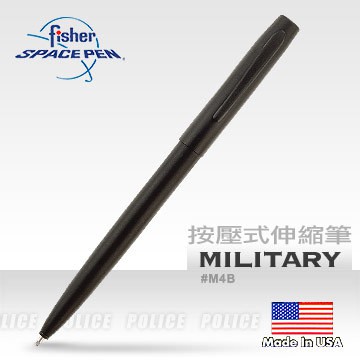 【angel 精品館 】美國 Fisher太空筆Military Cap-O-Matic筆 M4B
