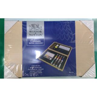 特價 英國 溫莎牛頓 WINSOR&NEWTON Cotman 塊狀水彩(12+8色) 木盒套裝