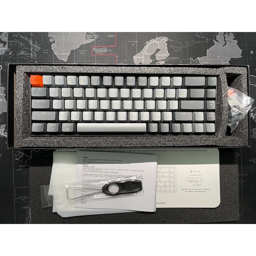 Keychron K6 超精簡 68 鍵機械式鍵盤 白光 非RGB款