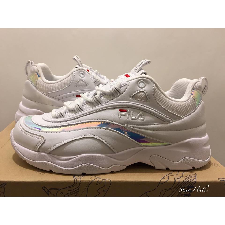 FILA RAY PRISM 白 雷射 老爹鞋 FS1SIB1162X-STL