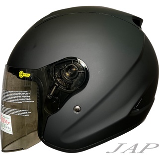 THH T500N 素色 平光黑 大殼 大頭圍 內襯可拆洗 半罩安全帽