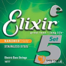 【澄風樂器】 Elixir 14777 (45-130)薄膜 五弦 貝斯弦 BASS弦