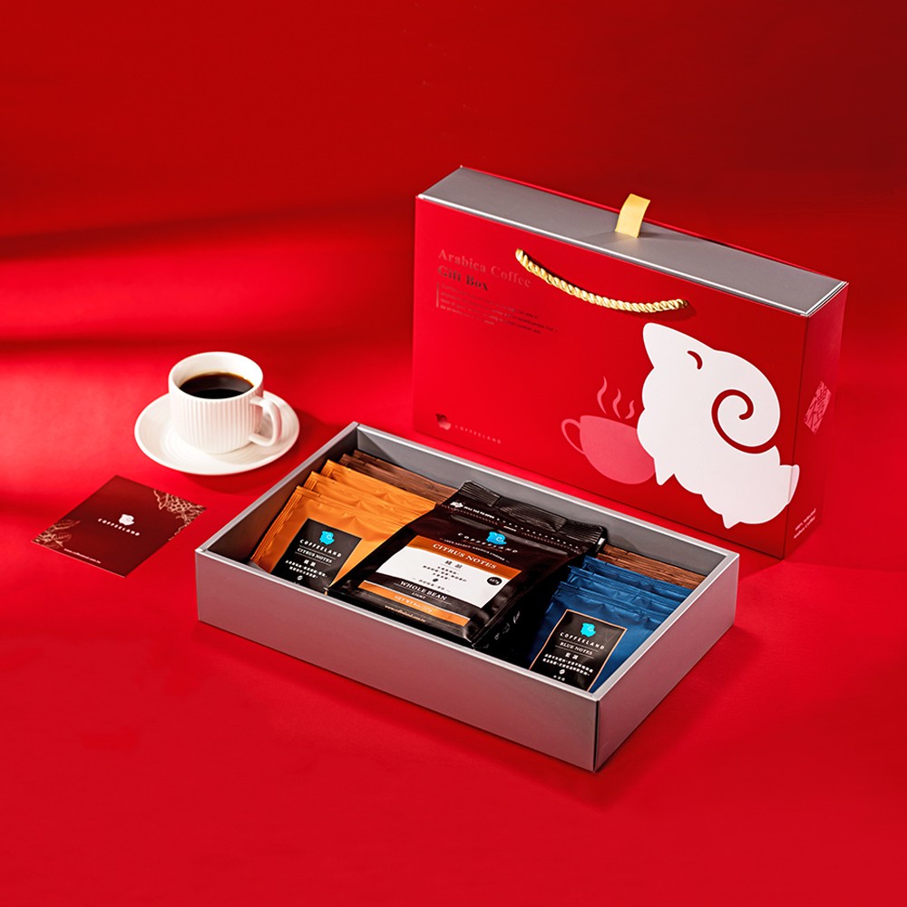 【COFFEELAND】精選禮盒 | 咖啡豆包+10入咖啡濾掛 - 橘韻/焦糖/藍調 G112