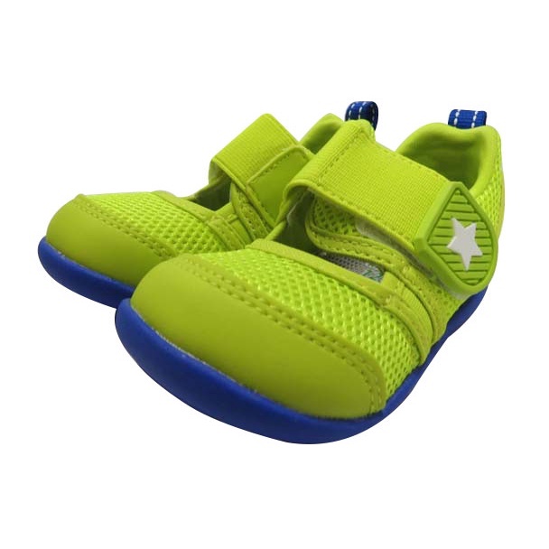 (2024/04現貨)日本月星Moonstar機能童鞋-HI系列寬楦速乾鞋-黃綠(寶寶段)(12.5~13.5號)