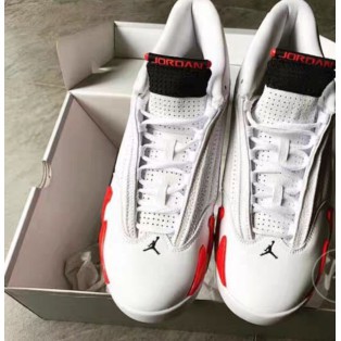 red white jordan 14