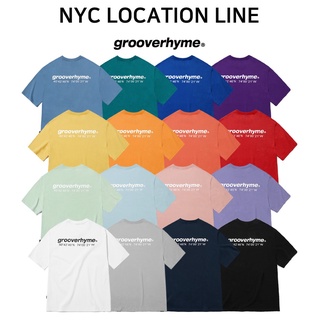 韓國代購🇰🇷 GROOVE RHYME NYC LOCATION T-SHIRT (16色) | 蝦皮購物