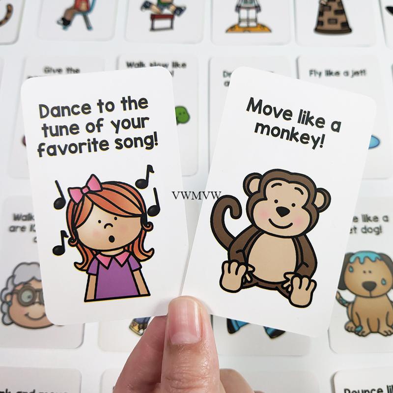 兒童桌遊大腦休息卡英文單詞課堂活動親子互動玩具桌面益智遊戲