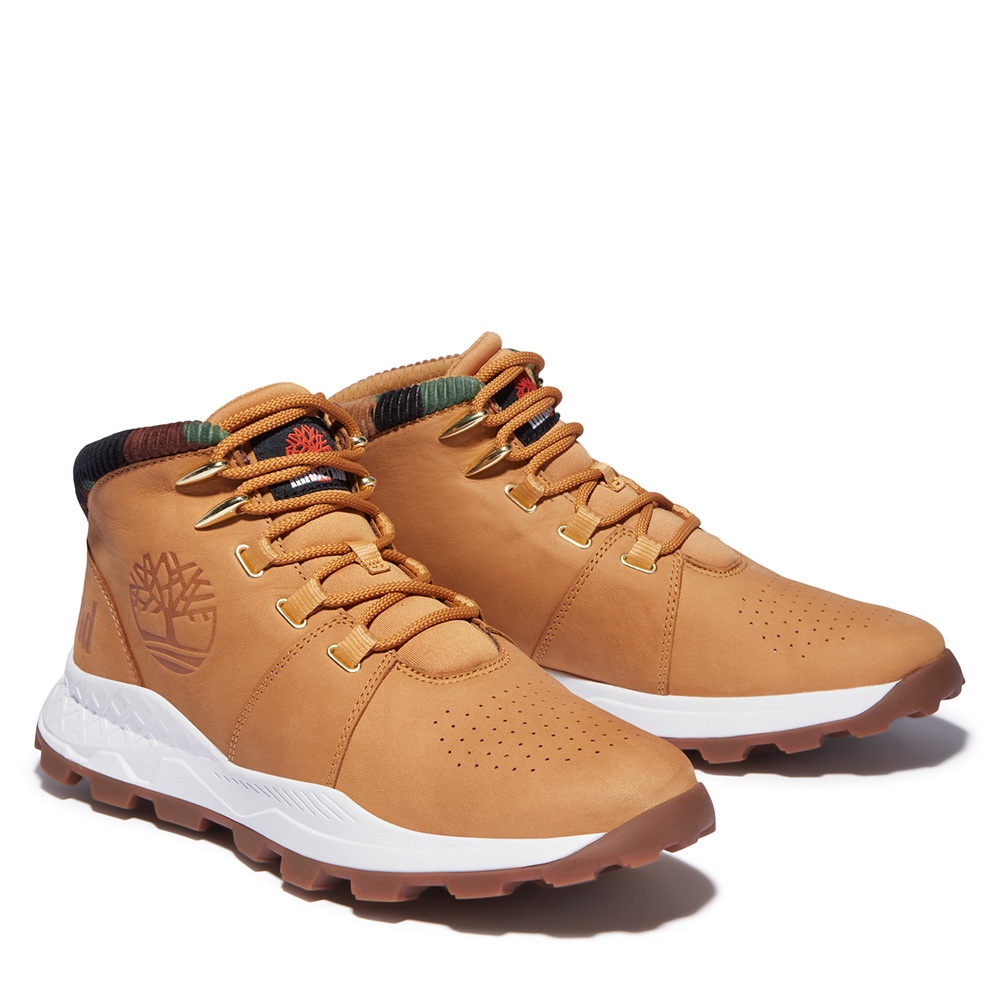 Timberland男款小麥色Brooklyn磨砂革健行靴|A2JSB763 [尺寸US7.5  25.5cm][免運]