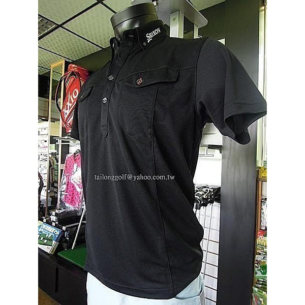 優惠下殺 SRIXON Golf 高爾夫球衫 短袖Polo衫(黑)  DRY/UV球衫科技 運動、休閒皆合適 折扣最多呦